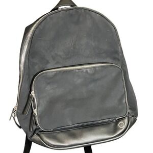 Haerfest Mercedes Benz Backpack Black Nylon Leather Trim Commuter Bag